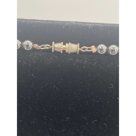 Vintage Opera Polished Stone Beaded Necklace Semi Precious Stones Single Strand - Picture 11 of 11